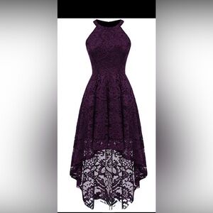 Pink Lace Sleeveless Dress